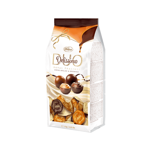 Opakowanie Delissimo Duo Brownie & Crème Brûlée 1 kg