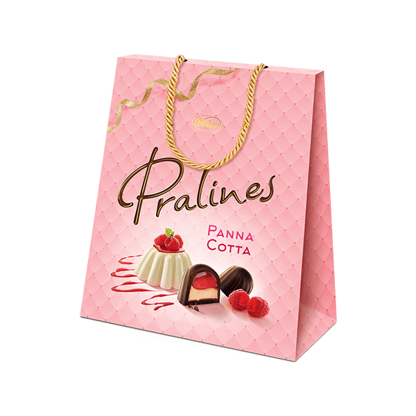 Opakowanie Pralines Panna Cotta Prezent 200 g ze złotym sznurkiem