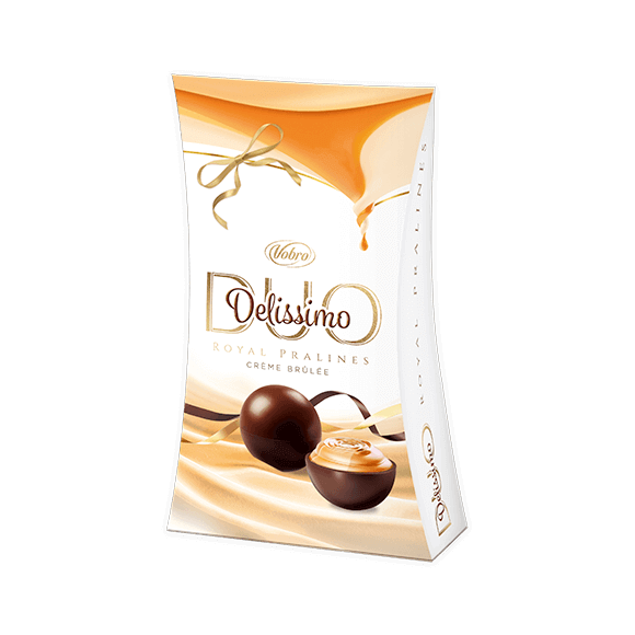 Opakowanie Delissimo Duo Crème Brûlée 105 g