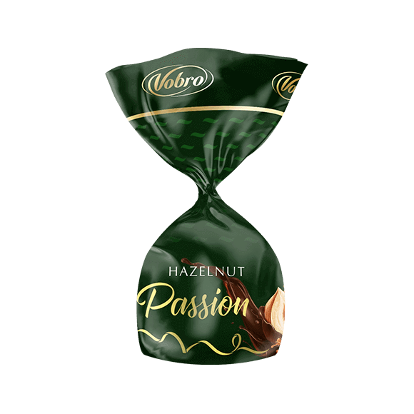 Pralina Hazelnut Passion w zielonej zawijce