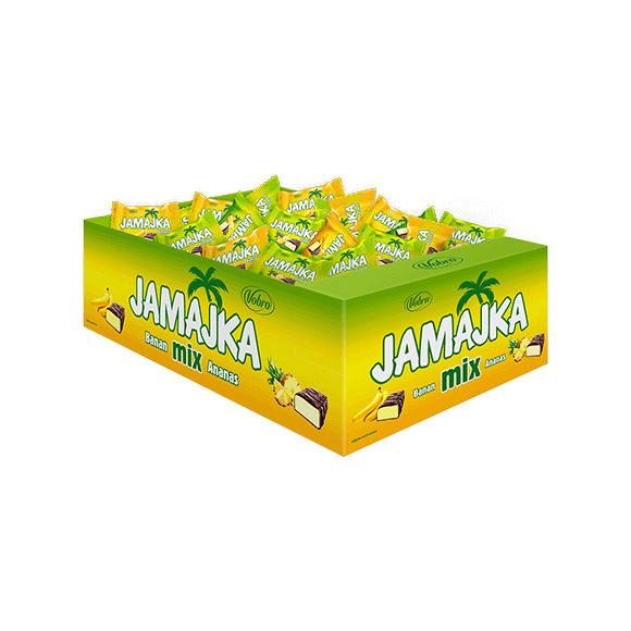 Opakowanie cukierków Jamajka Banana & Pineapple 3 kg w kartonie