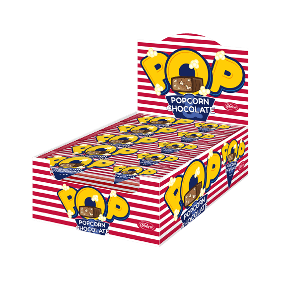 Batony POP Popcorn & Chocolate 48 g w kartonie