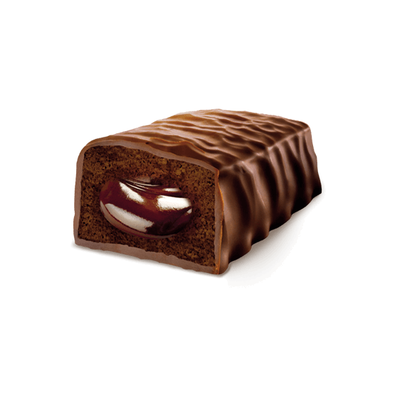 Przekrojony cukierek Brownie