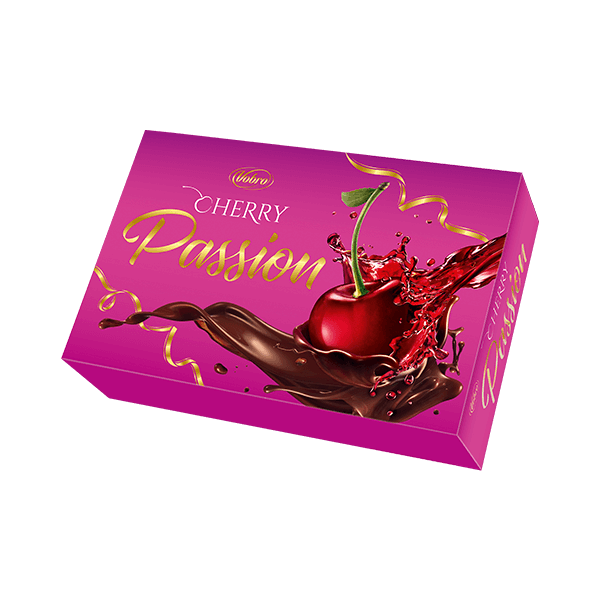 Różowa bombonierka Cherry Passion 280 g