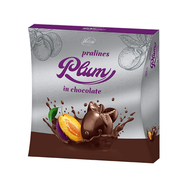 Pralines Plum in chocolate 144 g