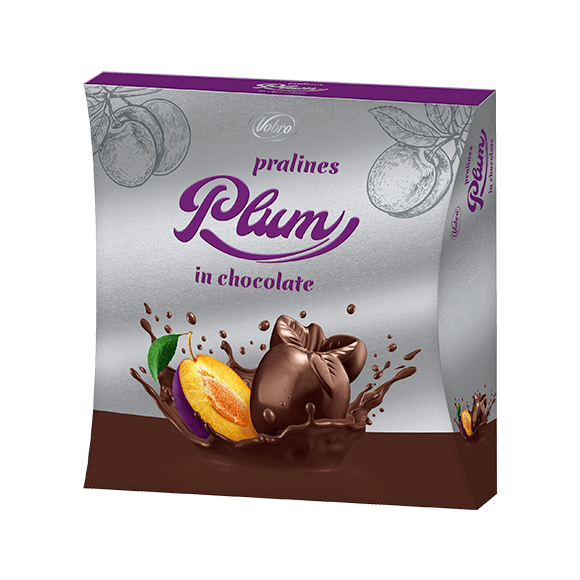 Pralines Plum in chocolate 144 g