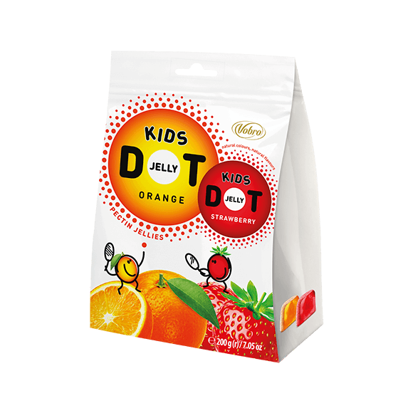 Jelly DOT Kids jellies from Vobro in three flavors, 200 g pack