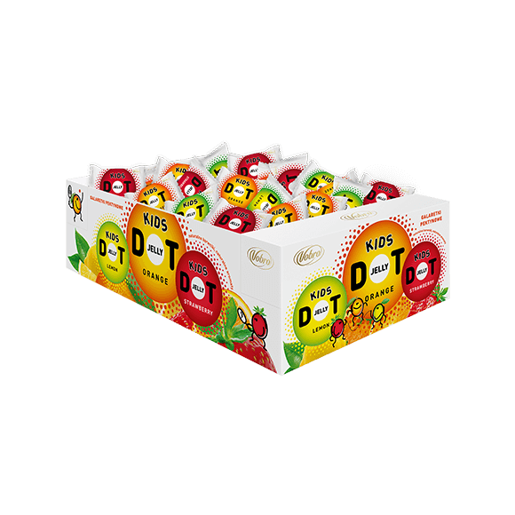 Vobro Jelly DOT Kids jellies in a 3 kg carton
