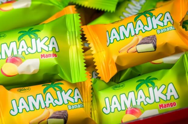 Jamajka candies from Vobro in two flavors